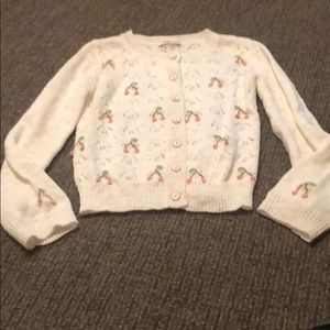 Matilda Jane Sweet Cherries Sweater Girls 10. EUC